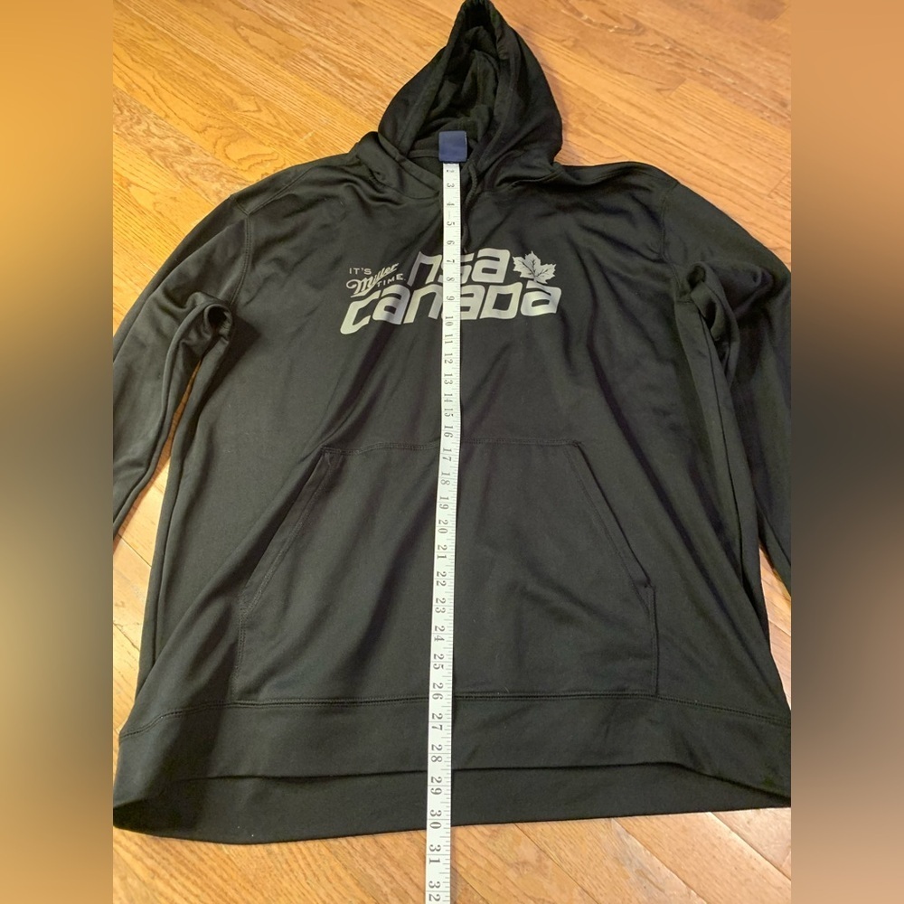 Miller Time NSA Canada Hoodie - Biz Collection 2XL Black Performance Fleece - Picture 6 of 8